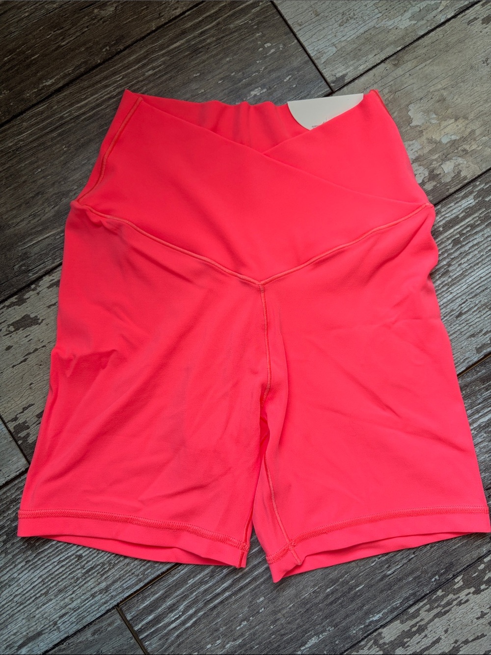 aerie Neon Pink Bike Shorts